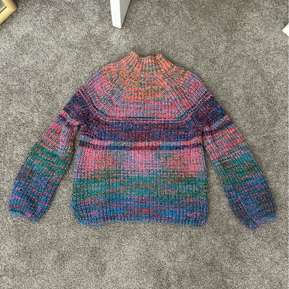 Vintage GAP Rainbow Knit Turtleneck Sweater - Picture 12 of 12